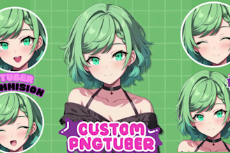 create custom pngtuber avatar with live2d rigging and expressions