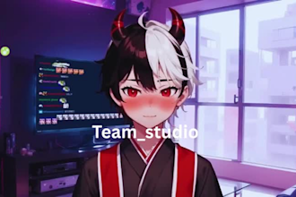live2d model vtuber ref sheet vtuber character vtuber commission dakimakura art