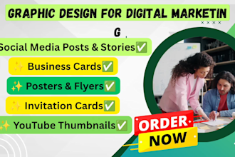 design fb and ig posts all event, business cards youtube thumbnails