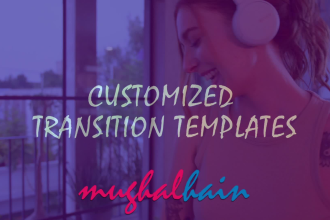 make custom transition templates for davinci resolve 18