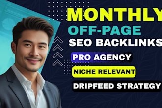 monthly off page SEO, link building,link building service