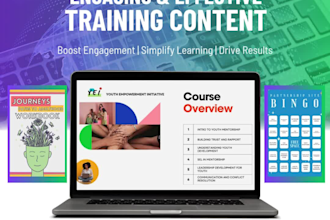 create custom training content, workbooks, and e learning materials