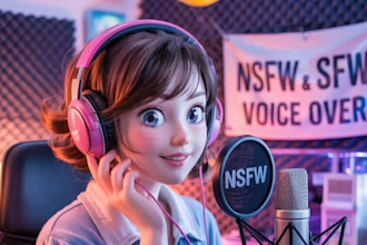 voice act creative projects sfw and nsfw female scripts in a cute voice over