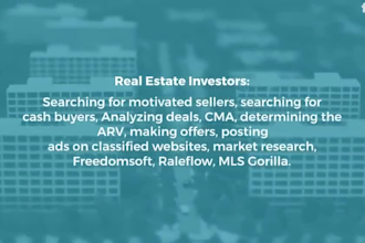 be your monthly real estate virtual assistant