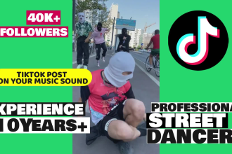 create tiktok group freestyle dance video on your song