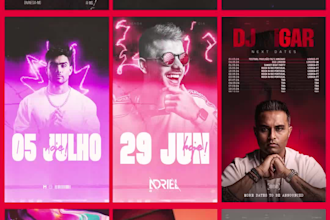 create a motion graphics for flyers or artwork
