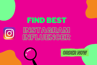 research the best instagram and youtube influencer