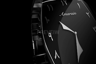 design your watch and create 3d watch animation