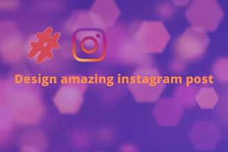 design amazing instagram post