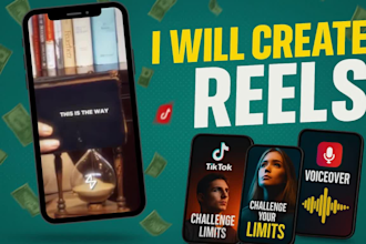 create reels with voiceovers and motivational captions