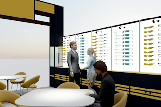 create 3d trade booth, exhibition stand, stall, booth, kiosk