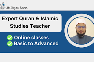 be your expert quran teacher and islamic studies tutor