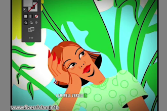 manual vector tracing, vectorize, redraw, illustrator work