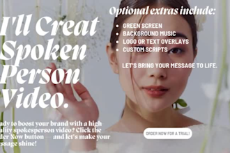 be your pro video spokesperson with HD studio quality