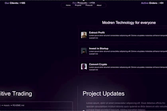 create a 3d website animation