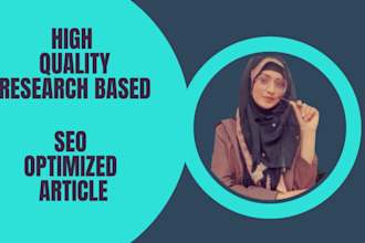 write SEO optimized articles for your blog