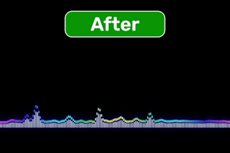 clean, remove noise  and enhance your audio manually