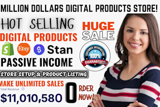 set up etsy stan store digital products, beacons ai, payhip, gumroad, pensight