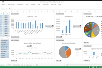 create ms excel custom reports, dynamic dashboards and interactive analytics