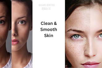 do photo retouching, background removal and clothing editing