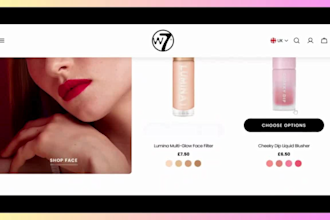 design makeup shopify store cosmetics beauty store lipstick store makeup website