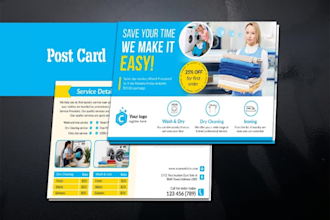 design eddm post card, rack card in 6hrs