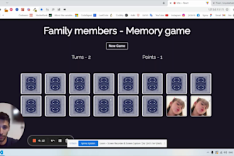 develop for you your family members memory card game