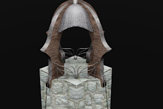 create a 3d model of object and prop