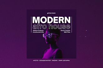 deliver a premium modern afro house sample pack