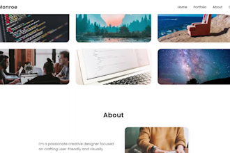 design modern responsive portfolio website templates
