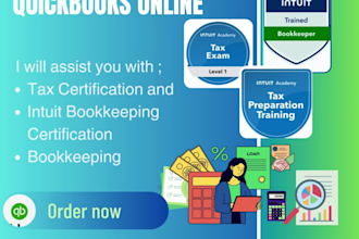 help you become certified intuit bookkeeper, and achieve tax 1 certification
