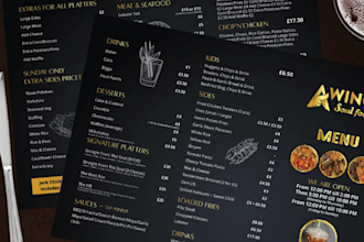 design menu, cards flyer for restaurant, shop and cafe
