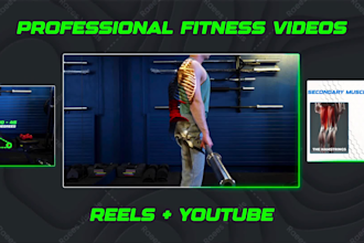edit high retention fitness videos for youtube and instagram