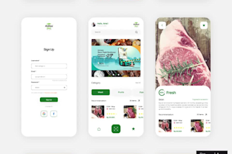 design creative UI UX for mobile app