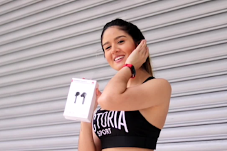 your female model of your brand or product