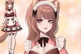 draw and rig 2d vtuber model 2d vtuber avatar vtuber model 2d anime vtuber