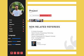 design curriculum vitae PDF and curriculum vitae website
