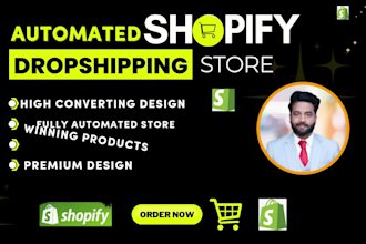 build, rebuild high converting shopify dropshipping store, shopify website