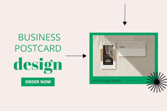 design professional postcard for your business
