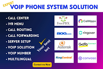 setup voip asterisk freepbx callhippo ringcentral ringover convoso gotoconnect