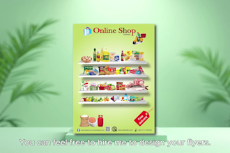 design attractive business flyer or brochure for you