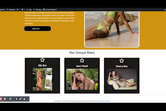 create onlyfans agency website, onlyfans modeling website, management website