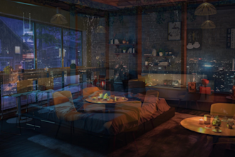 create full HD cozy relaxing rain video