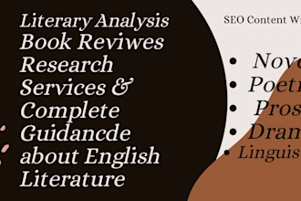 do literary analysis and expert guidance on english literature