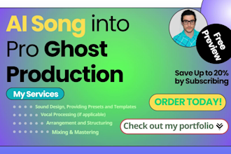 turn ai song into pro ghost production