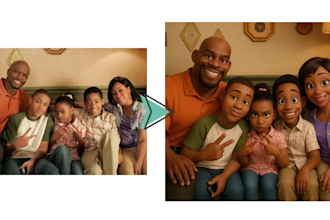 draw you in disney pixar style from your photo