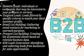 b2b lead generation, linkedin lead generation, business leads and email list