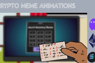 create custom 2d memecoin and crypto animations