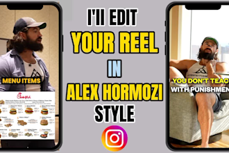 edit your reel like alex hormozi videos