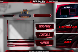 create an unique for kick, twitch overlay